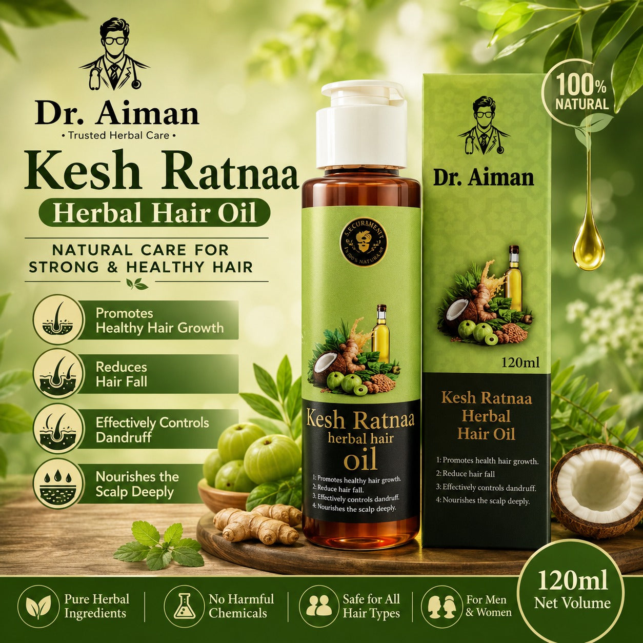 KESH RATNA HERBAL HAIR OIL