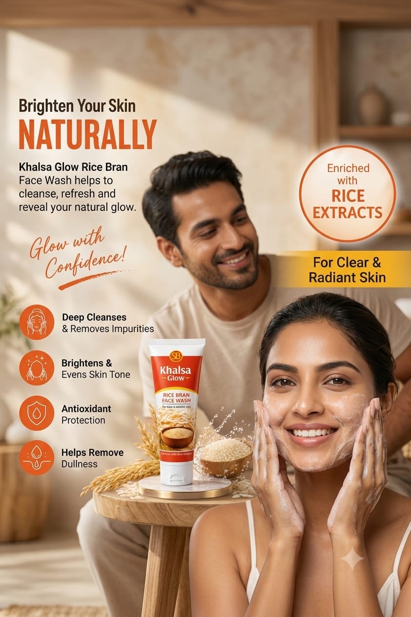 Khalsa Glow Rice Face Wash