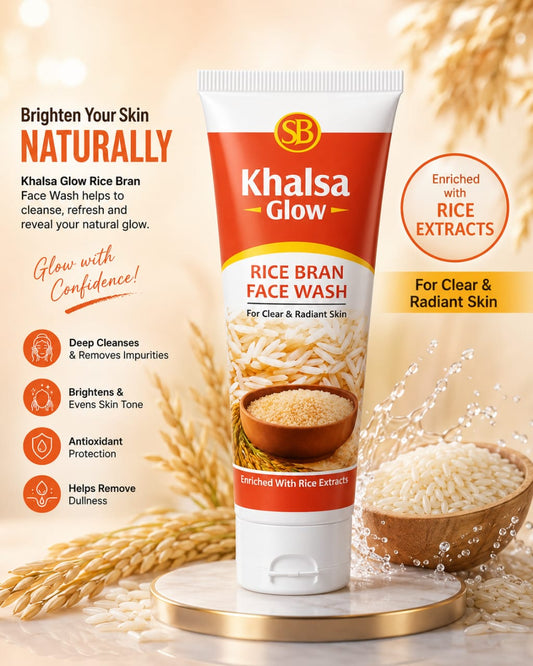 Khalsa Glow Rice Face Wash